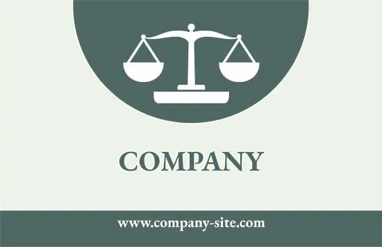 Lawyer's business card template 