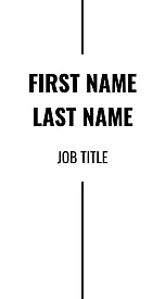 A business card template in a minimalist style