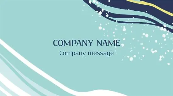 Universal business card template 