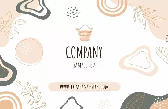 Discount bathhouse business card template 