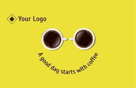 Coffee shop business card template
