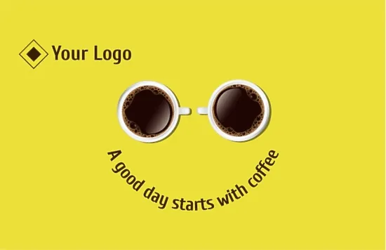 Coffee shop business card template