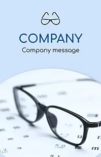 Optics store business card template