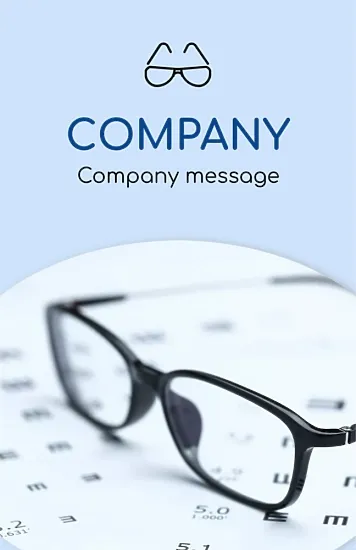 Optics store business card template