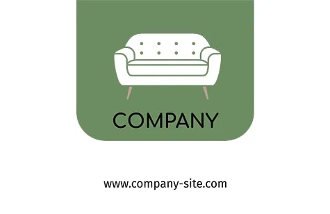 Furniture store business card template