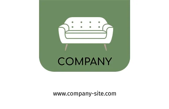 Furniture store business card template