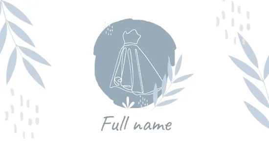 Tailor-stylist business card template