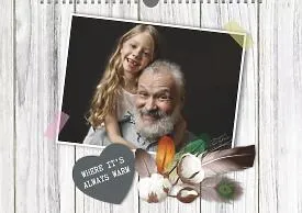 Grandfather's calendar template