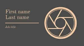 Photo store business card template