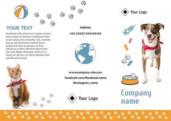 Veterinary Clinic Booklet Template