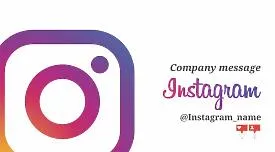 Instagram business card template