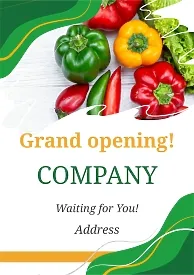 Eco products store poster template
