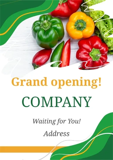 Eco products store poster template
