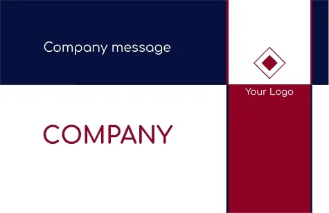 Template for a simple stylish business card