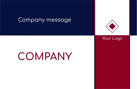 Template for a simple stylish business card