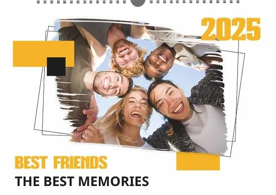 Friends Calendar Template