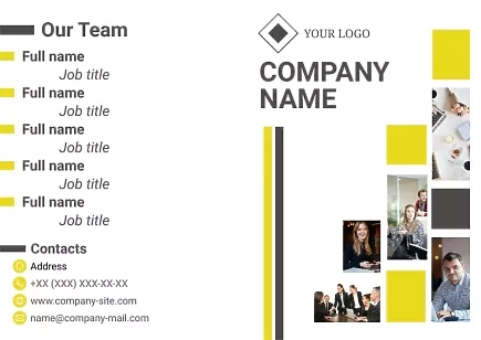 Consulting company booklet template