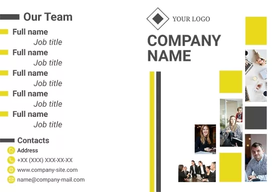 Consulting company booklet template