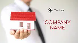 Insurance company business card template