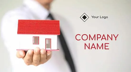 Insurance company business card template