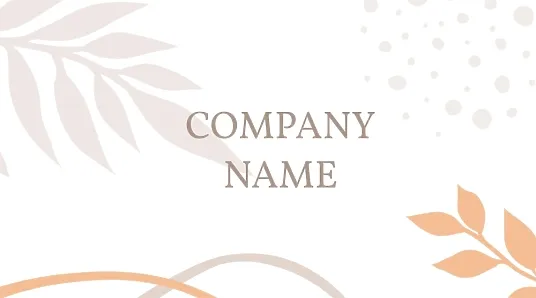 Elegant abstract business card template