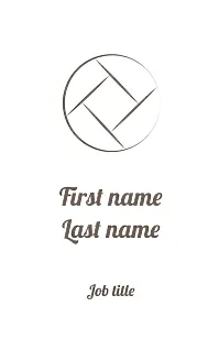 Retro photographer's business card template