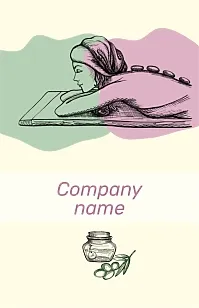 Spa business card template