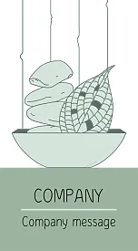 Spa Center business card template