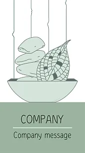 Spa Center business card template