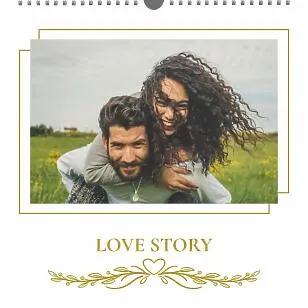 Love story Calendar Template