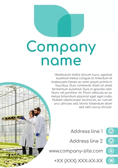 Greenhouse Business Leaflet Template