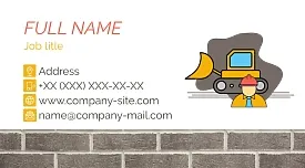 Builder's business card template