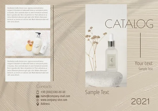 Cosmetics catalog template