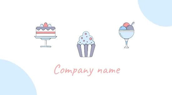 Confectionery business card template