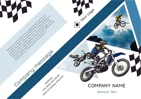Sports Motorcycle Club booklet template