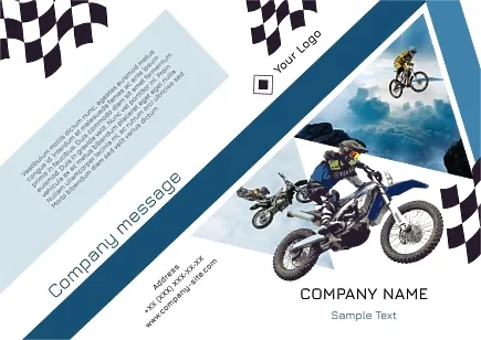 Sports Motorcycle Club booklet template