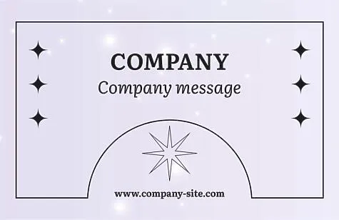 Simple business card template 