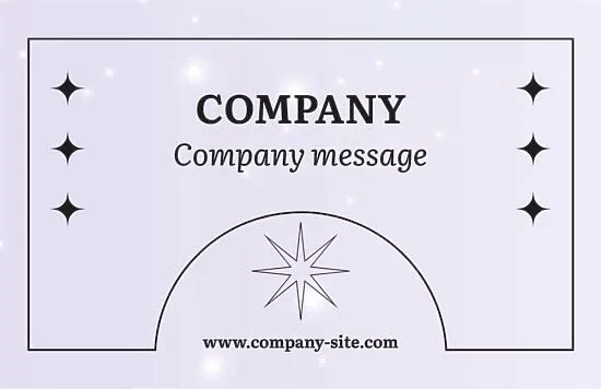 Simple business card template 