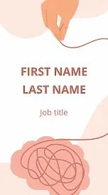 Psychotherapist's business card template