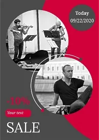 Music collective poster template