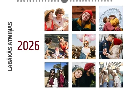 Calendar template for lovers