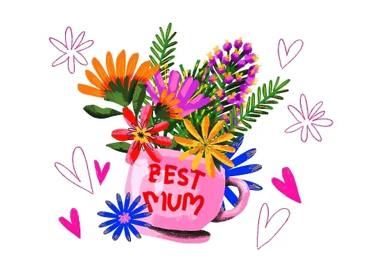 Шаблон кишенькового календаря «Мамина любов»