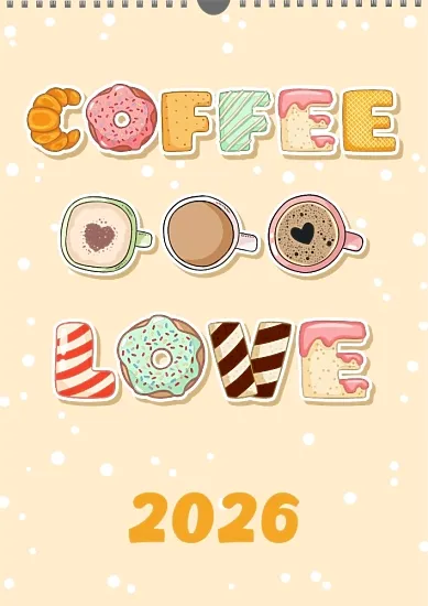 Coffee Calendar Template 