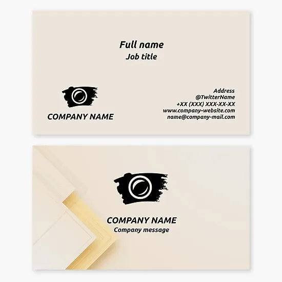 Camera Lens | Photographer Business Card Template