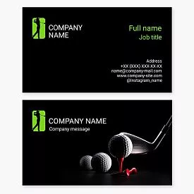 Golf Business Card Template