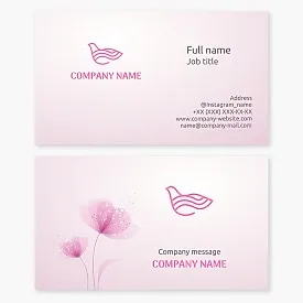 Business card template Dove
