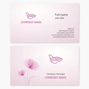 Business card template Dove
