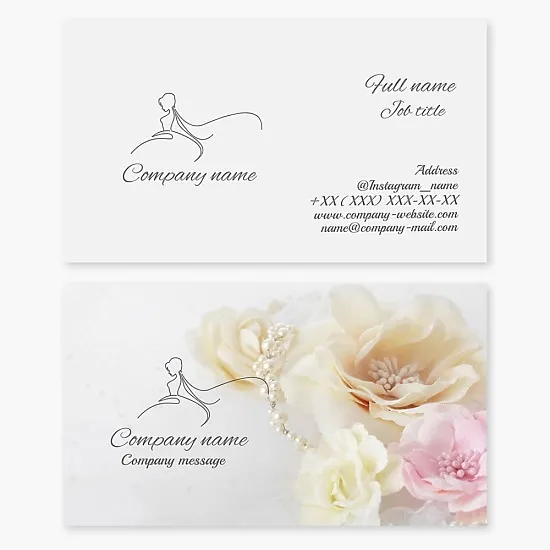 Bridal Shop Business Card Template