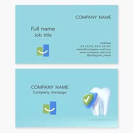 Dental Oral Care Business Card Template