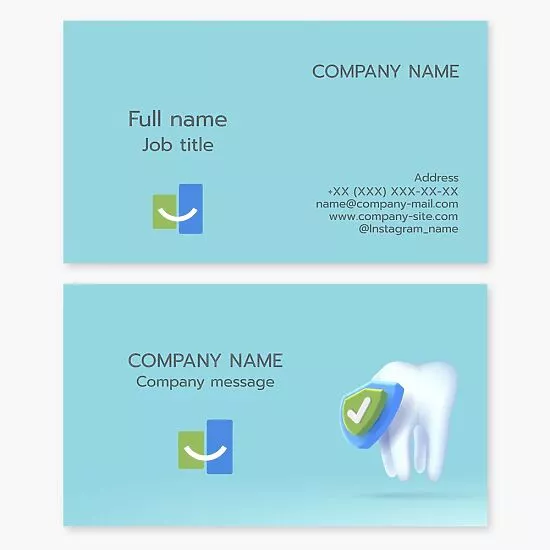 Dental Oral Care Business Card Template